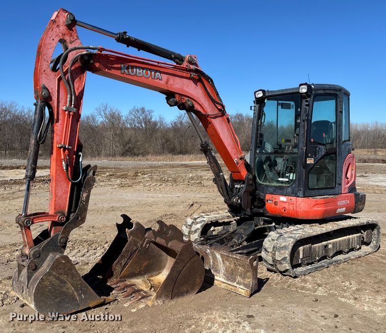 Kubota KX057 Mini Excavator For Sale | Purple Wave Auction