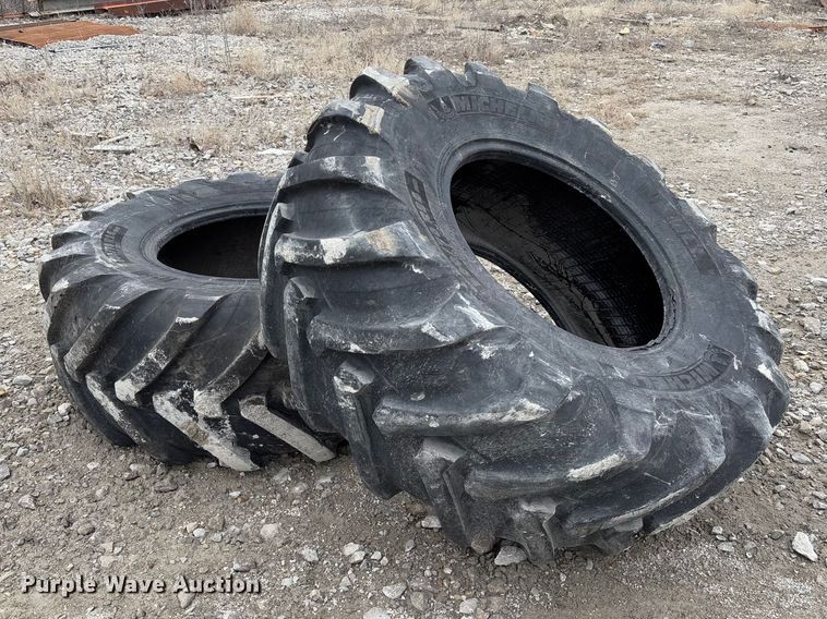 (2) Michelin 500/70R24 tires - FB3156