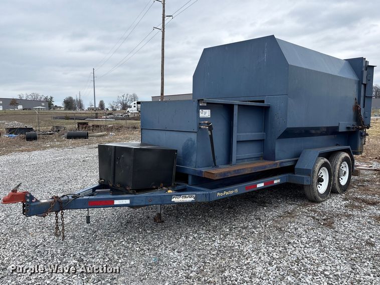 2017 Pro-Tainer Pro-Pactor-15 compactor trailer - FK1245