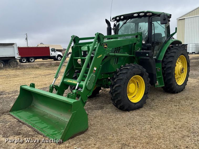 2012 John Deere 6150R MFWD tractor - FB6972