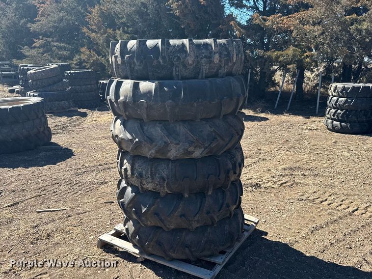 (6) 11.2-24 tires and wheels - FB7039