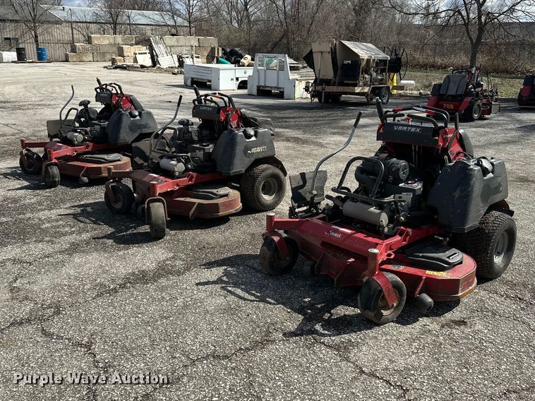 (3) Exmark Vertex ZTR mowers - EO7110