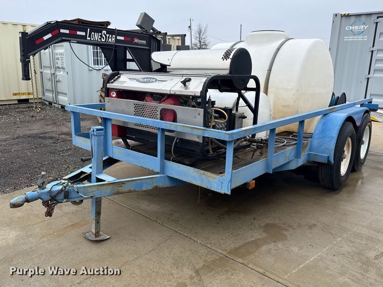 Utility trailer with Alkota pressure washer - ES5933
