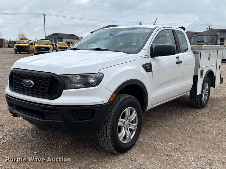 2021 Ford Ranger Ext. Cab utility bed pickup truck - ES5949