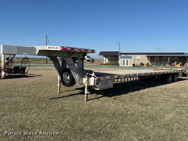 2008 Alum-Line drop deck equipment trailer - ES5953