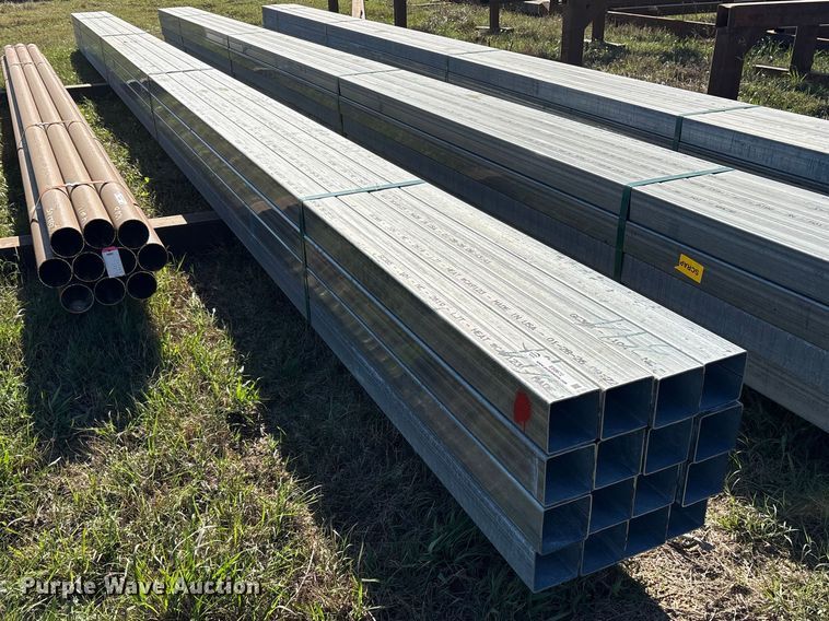 (16) 12 gauge galvanized square tubing - ES8672