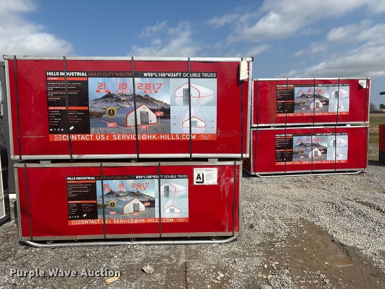 2025 Hills Industrial Heavy Duty double truss arch shelter - EV2815