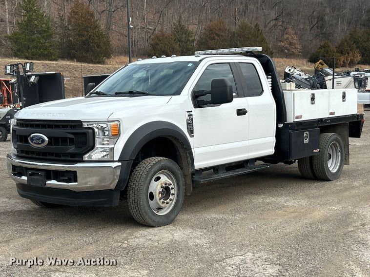 2021 Ford F450 XL Super Duty Ext. Cab flatbed truck - FC5074