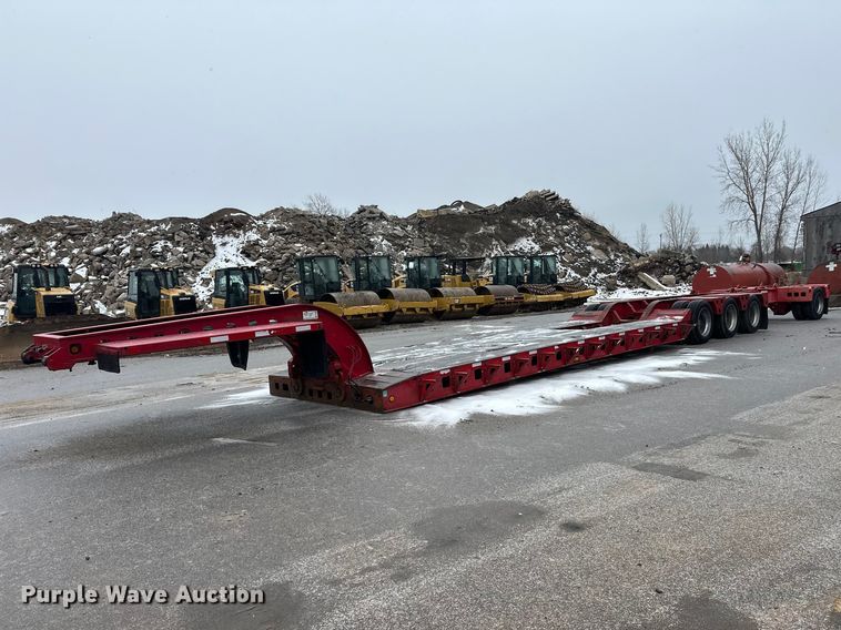 1990 Siebert 60T3A lowboy equipment trailer - FK1662