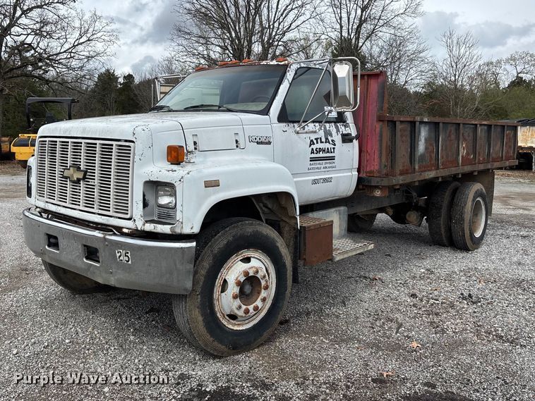 1990 Chevrolet C7 Kodiak dump flatbed truck - DT0068