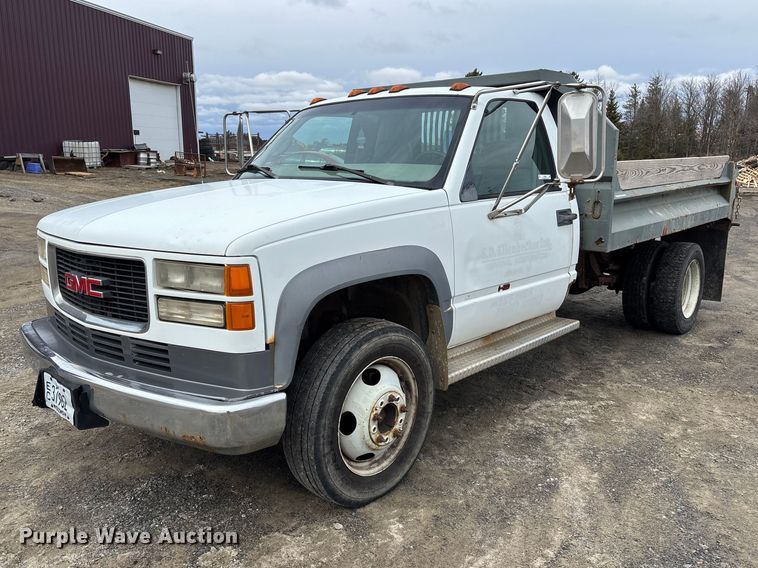 2000 GMC Sierra C3500 dump bed pickup truck - EM5029
