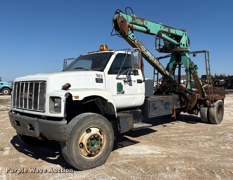 1998 GMC C7500 log loader truck - ES8558