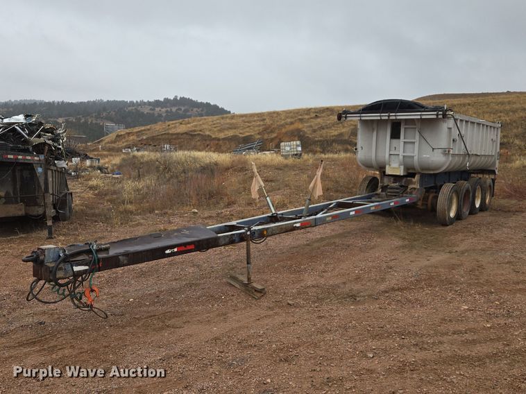 1980 Fruenauf end dump pup trailer - EV5576