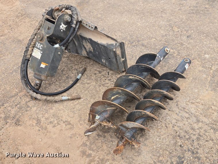 2015 Bobcat 15C skid steer auger - EV5578