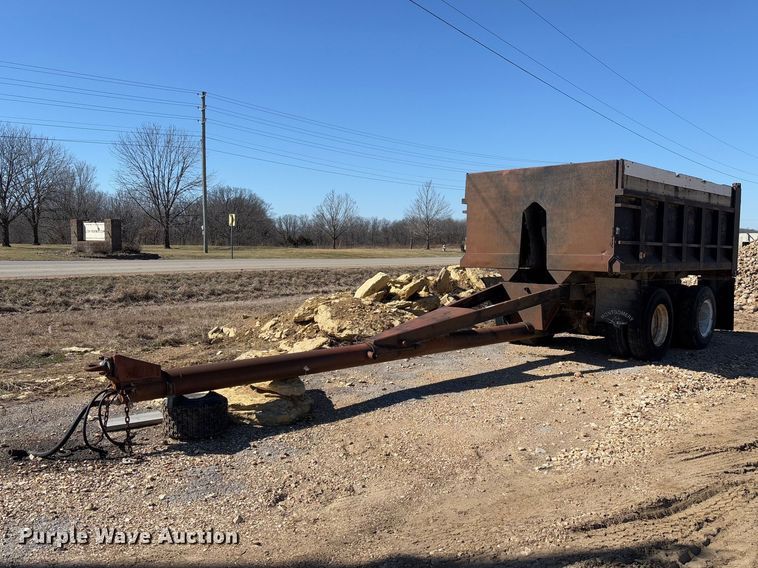 1984 Superior Trailer Works 7700WS end dump pup trailer - FB3137