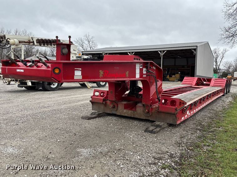 2019 Rampant trailers LLC DG55 lowboy equipment trailer - FB3575