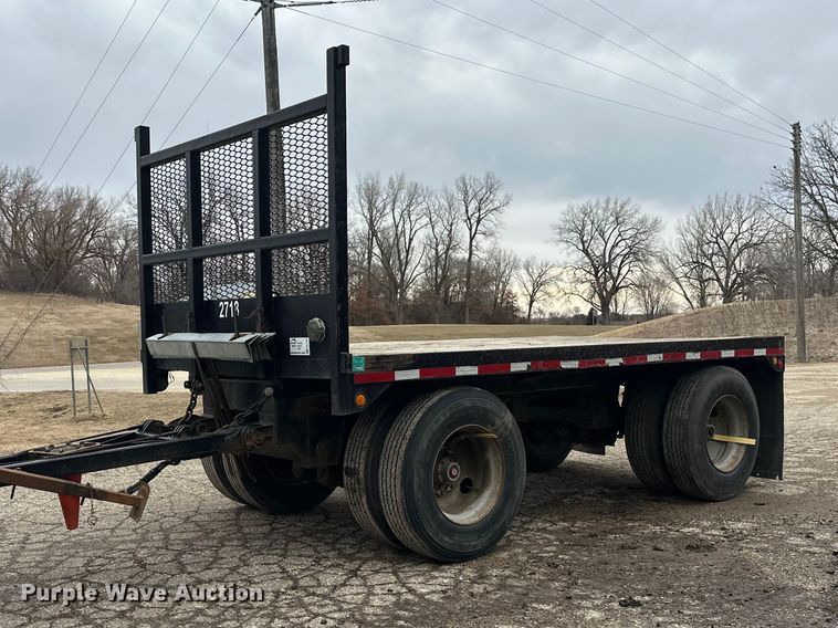 1997 Shop built flatbed pup trailer - FK1767