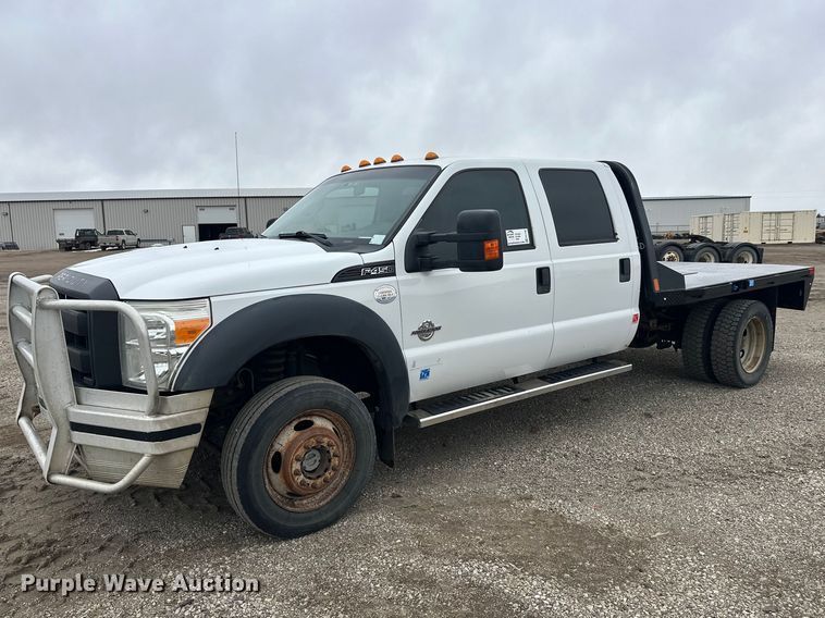 2014 Ford F450 Super Duty Crew Cab flatbed truck - FK1780
