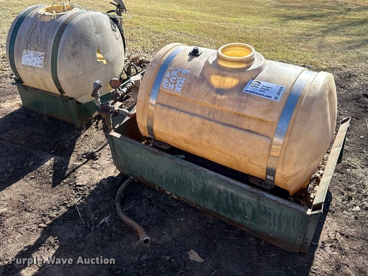 (2) water tanks on skids - DR1020