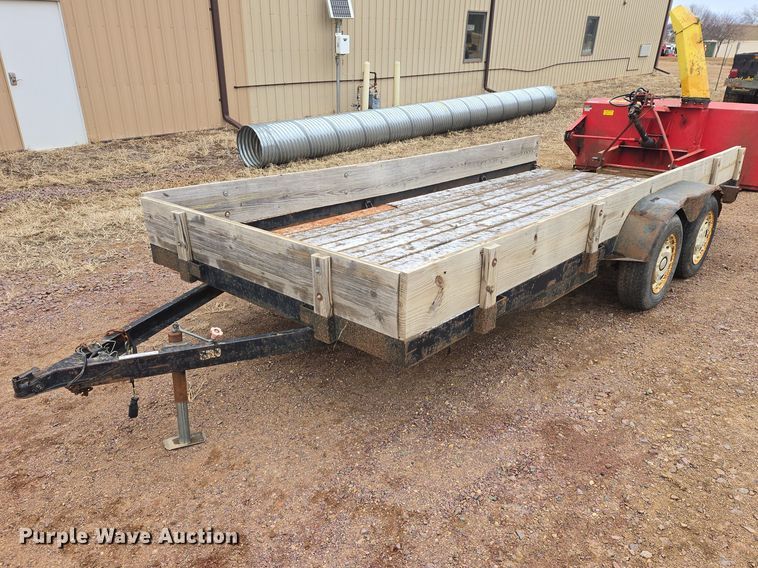 1993 M&S Trailer 16x7 utility trailer - EV5598