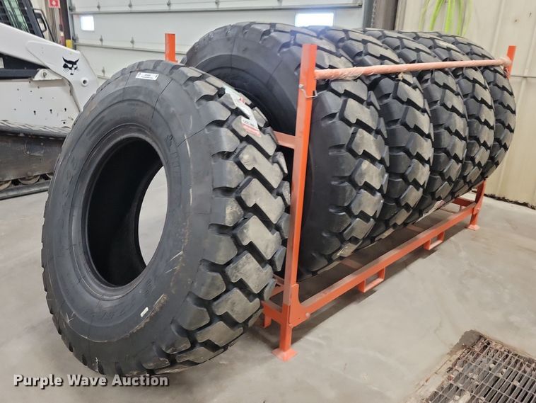 (6) Hercules HDR 325 17.5R25 motor grader tires - NK9895