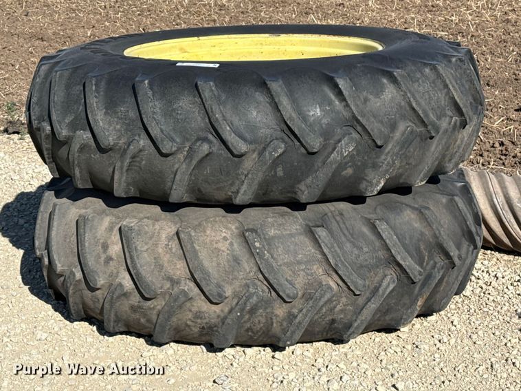 (2) 18.4-38 tires and wheels - DZ5317