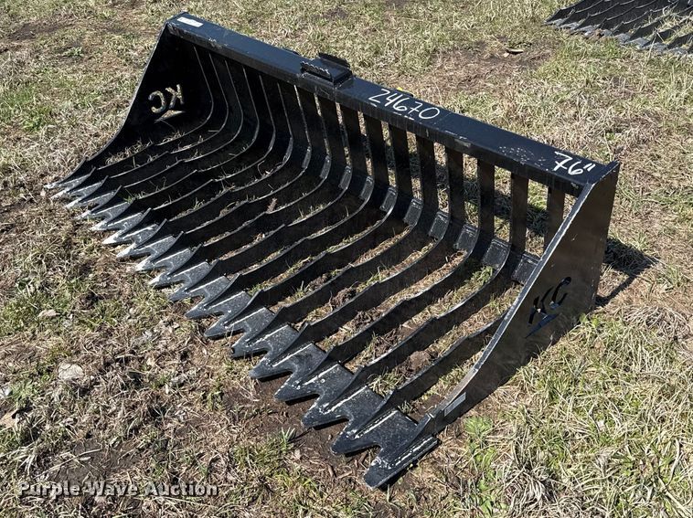 KC skid steer rock bucket - EV7557