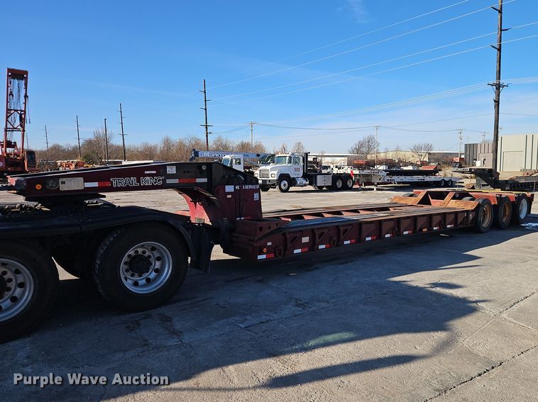 1992 Trail King Industries TK80HDG-443 lowboy equipment trailer - EO7147