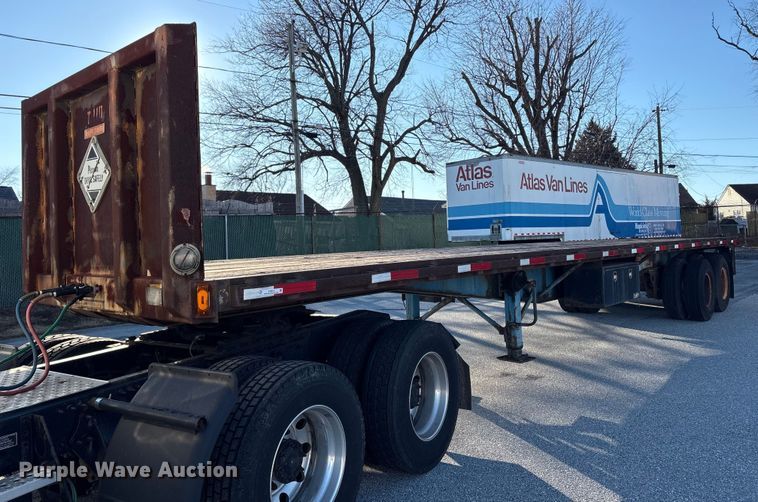 1986 Fruehauf PB80-F2-40 flatbed trailer - ET8643