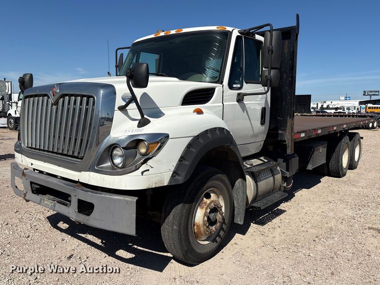 2015 International 7600 dump flatbed truck - EU7444