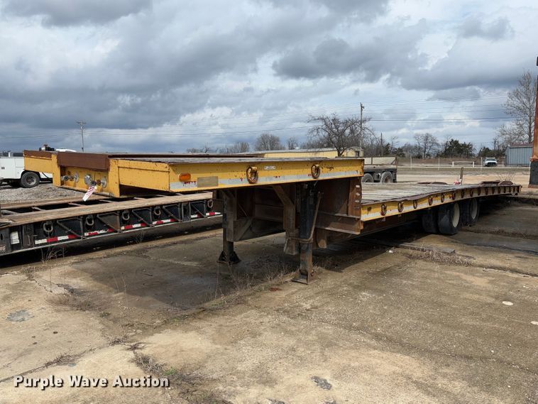 1986 Wisconsin 2535-22 drop deck equipment trailer - FB3175