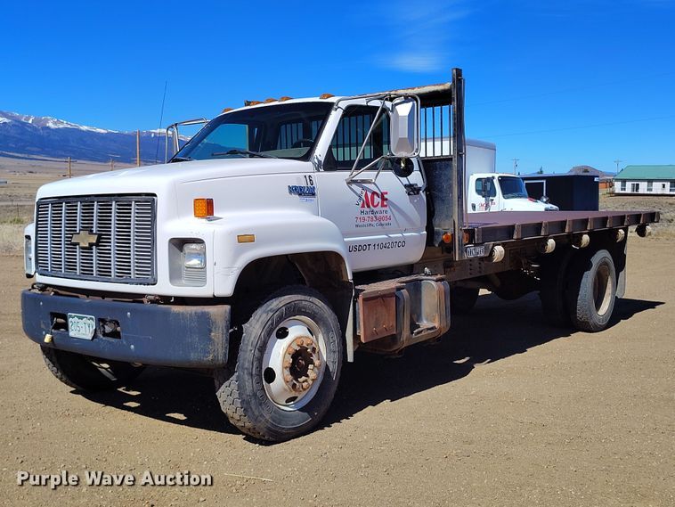 1996 Chevrolet Kodiak C7500  dump flatbed truck - DT0994