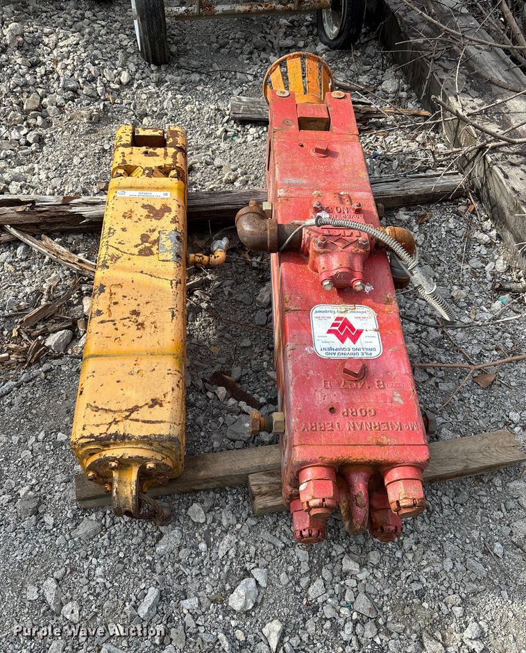 (2) crane pile driver attachments - DZ3972