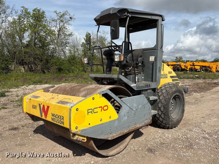 2018 Wacker Neuson RC70 single drum vibratory roller - EU7468