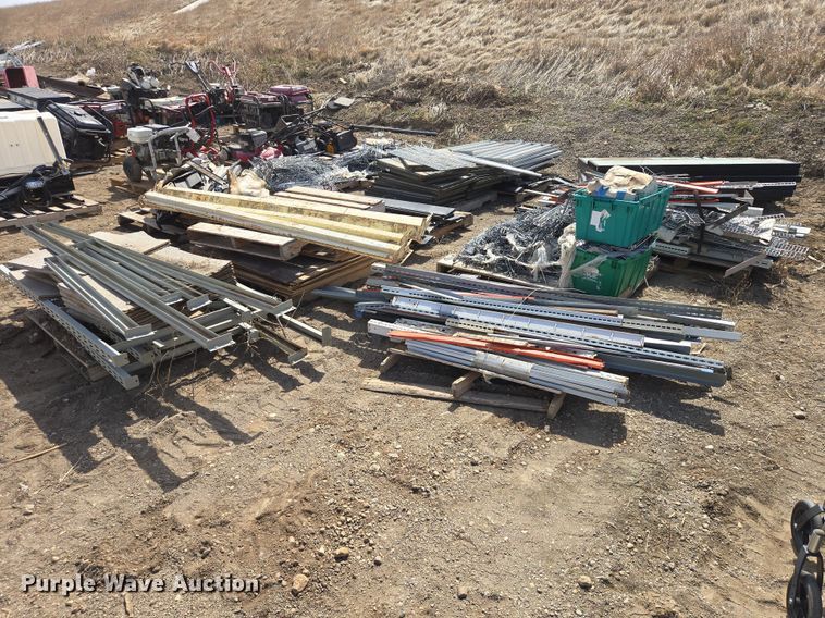 (12) pallets of shelving - EV5728