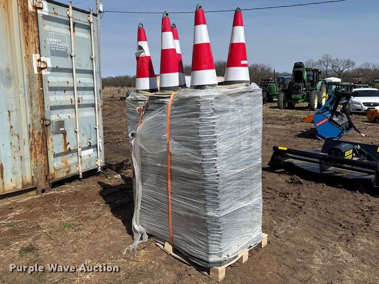 (250) traffic cones - EV7586