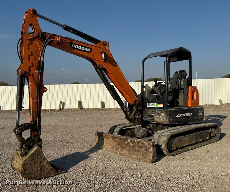 2020 Doosan DX50 mini excavator - YA1216