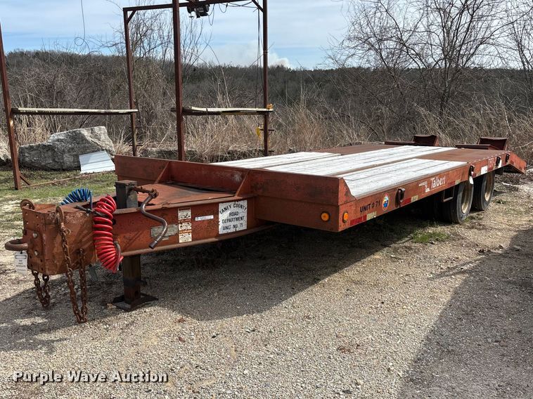 1995 Talbert equipment trailer - DY0411