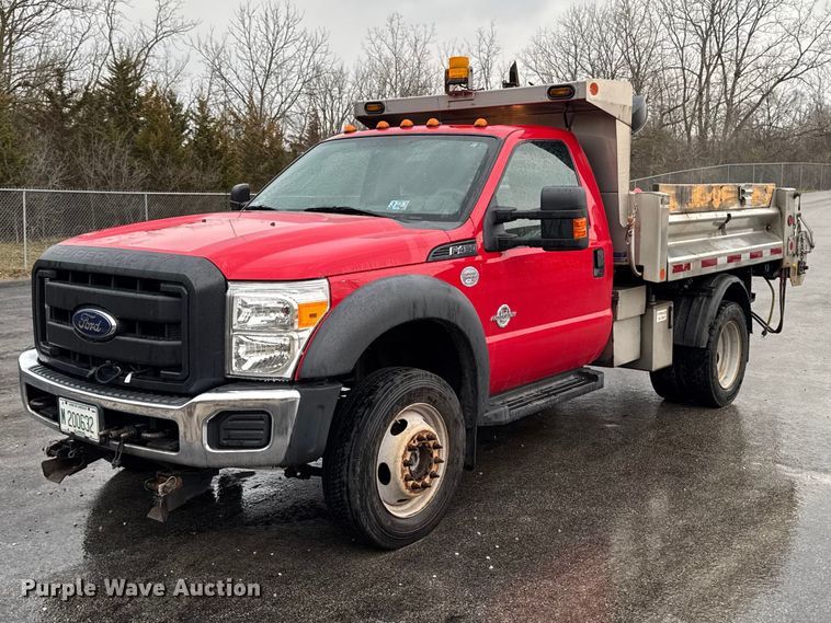 2014 Ford F450 Super Duty dump flatbed truck - EQ5001