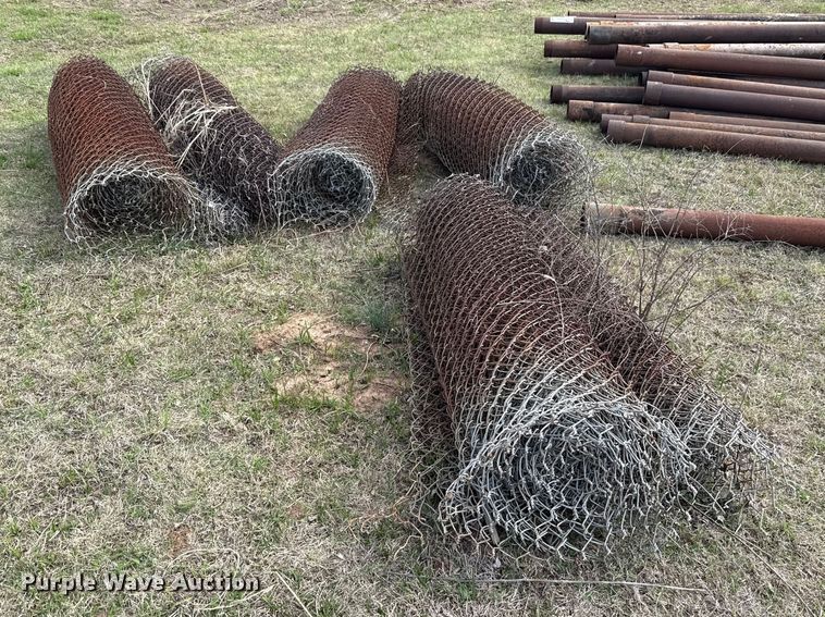(6) rolls of chain link fence - ES5637