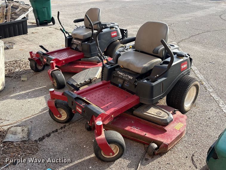 (2) 2017 Toro Time Cutter MX6050 ZTR lawn mowers - FB8687