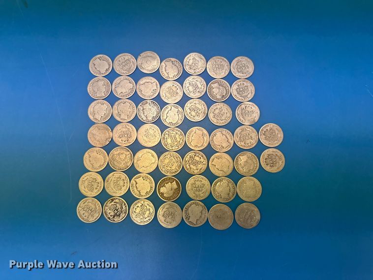 Approximately 50 Barber coins - FB8721