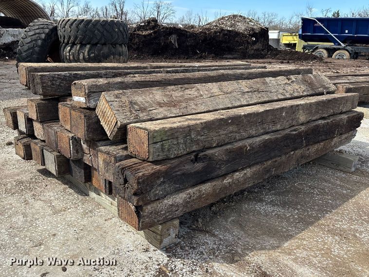 Approximately (37) rail road ties - EJ7810