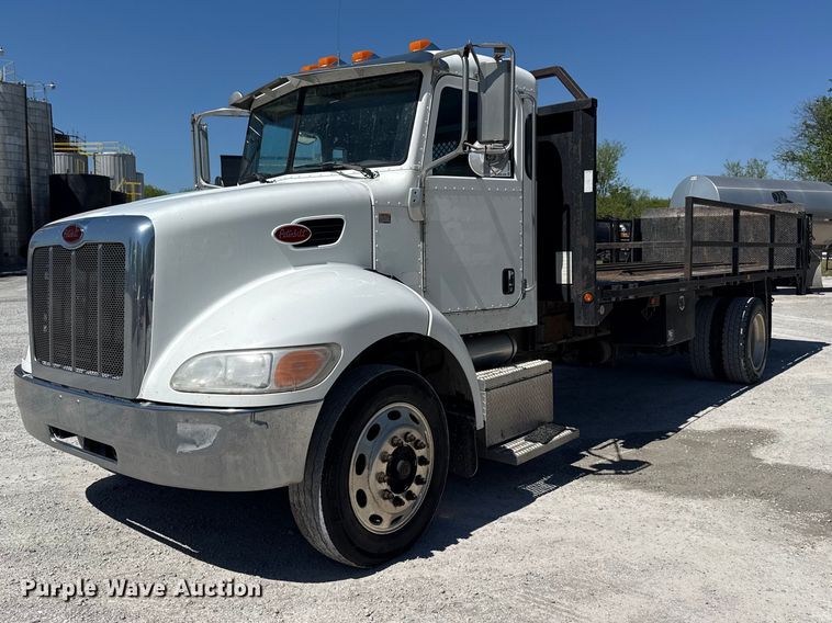 2012 Peterbilt 337 flatbed truck - DO8497