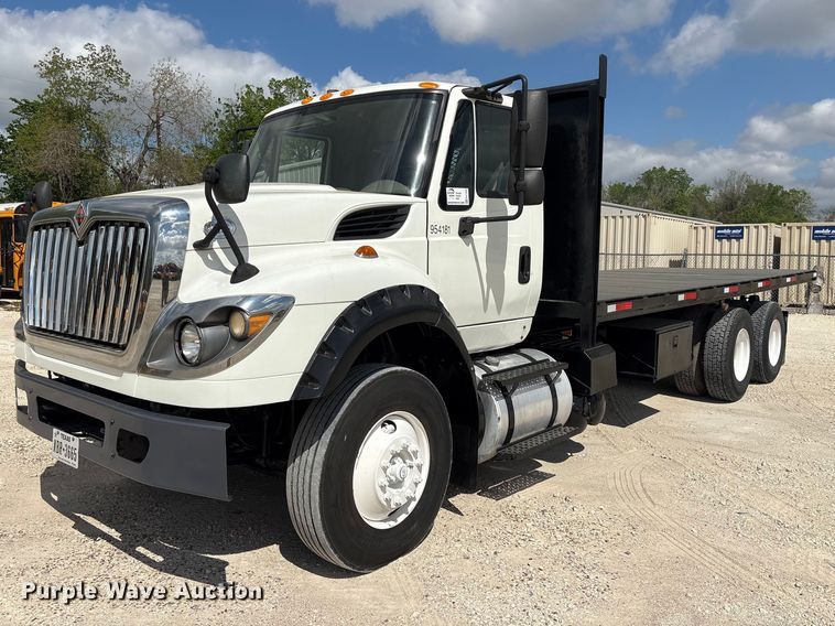 2015 International 7600 dump flatbed truck - EA7269