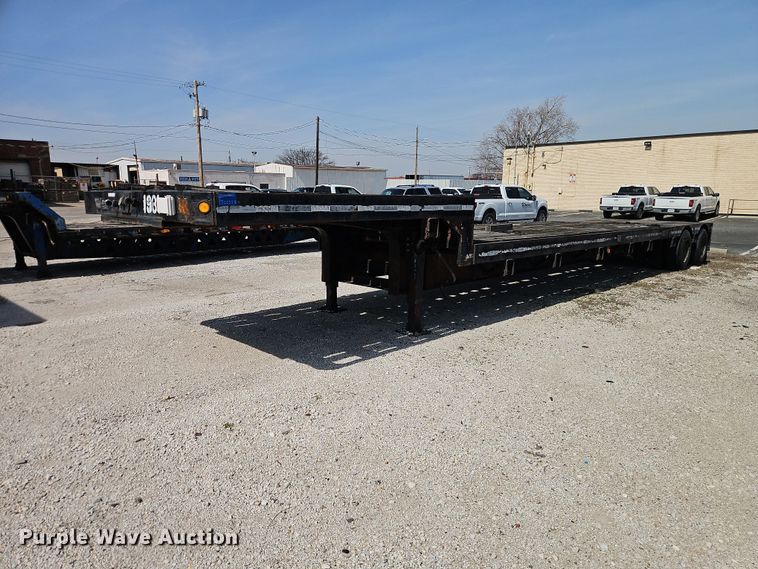 1973 Transcraft EDTH-40-56 drop deck equipment trailer - EO7136