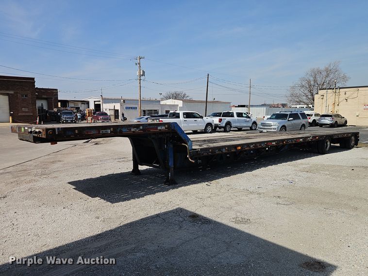 2001 Trail King TK70LCS-482 drop deck equipment trailer - EO7138