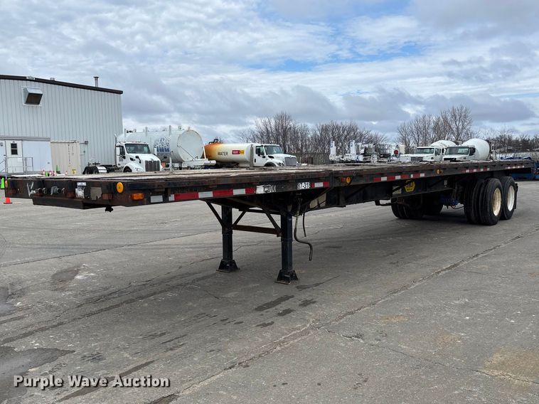 1986 Transcraft ETH 45-75 extendable flatbed trailer - FB3320