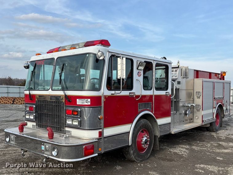 1992 Spartan Gladiator pumper fire truck - YA2649