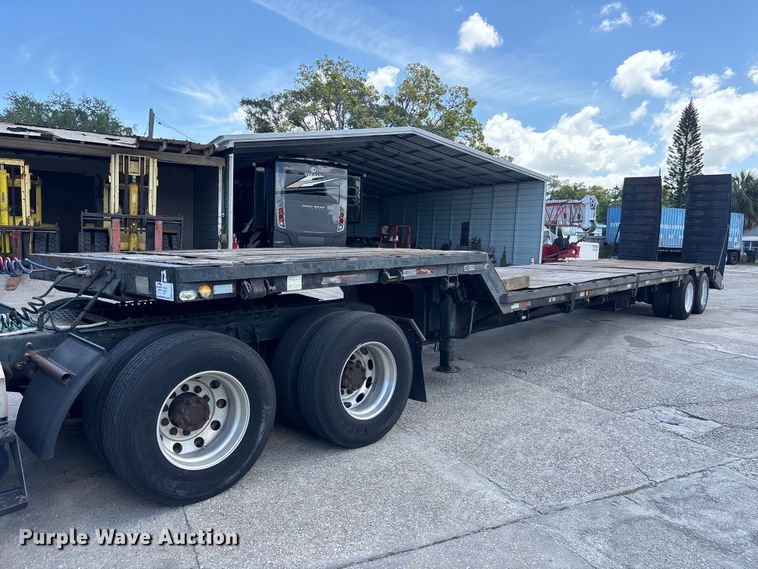1980 Transcraft drop deck equipment trailer - EA5476